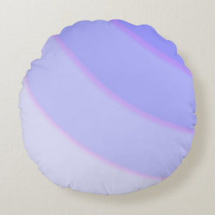 Drehmuster Pastel Lilac Pink Lila Rundes Kissen