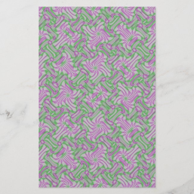 Drehrosettes Briefpapier (Vorderseite)