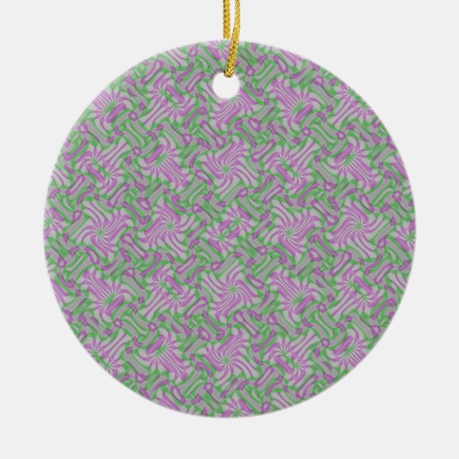 Drehrosettes Keramikornament (Vorne)