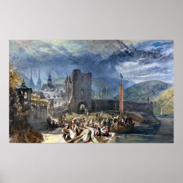 Drehscheibe - Ansicht des Bopparts mit den Zahlen  Poster (Vorne)