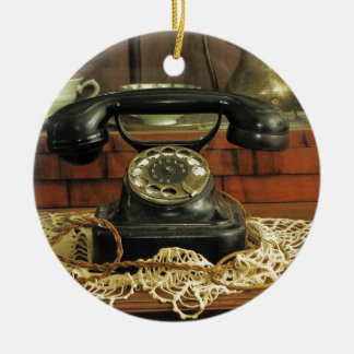 Drehtelefon Keramikornament