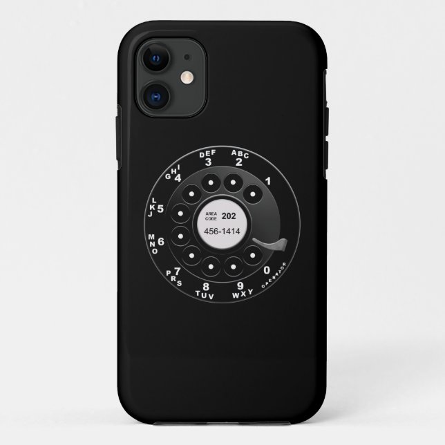 Drehtelefon-Skala Case-Mate iPhone Hülle (Rückseite)