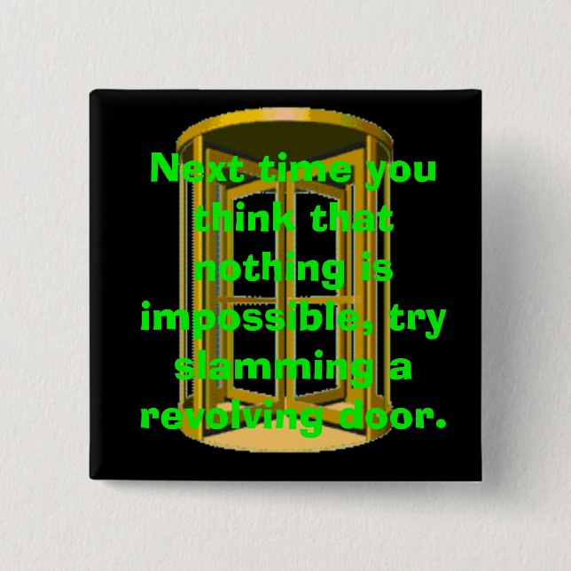 Drehtür-Knall Button (Vorderseite)