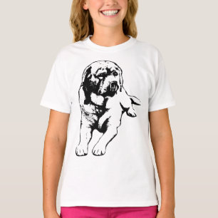 Drehung der Zunge - Monochrome Labrador T-Shirt