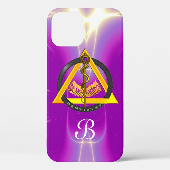 DREHUNG DES ASCLEPIUS-ZAHNCHEN-MONOGRAMM Case-Mate iPhone HÜLLE (Rückseite)