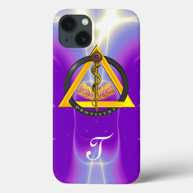DREHUNG DES ASCLEPIUS-ZAHNCHEN-MONOGRAMM Case-Mate iPhone HÜLLE (Rückseite)