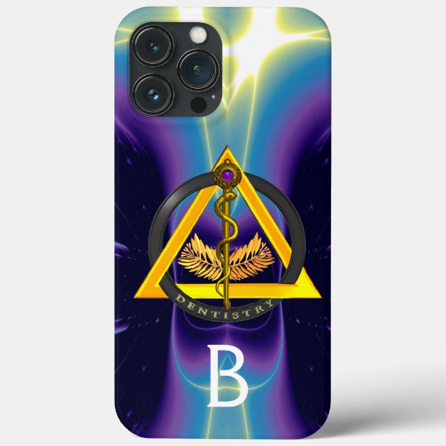 DREHUNG DES ASCLEPIUS-ZAHNCHEN-MONOGRAMM Case-Mate iPhone HÜLLE (Rückseite)