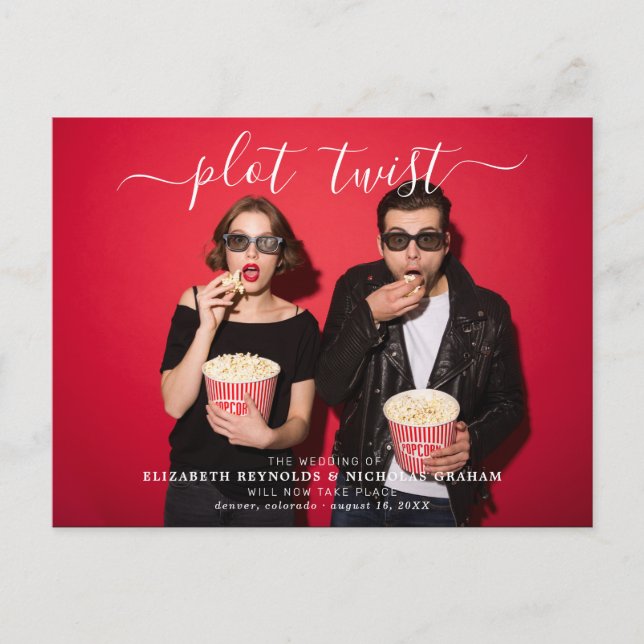Drehung | Hochzeitskorrektur-Foto Postkarte (Vorderseite)