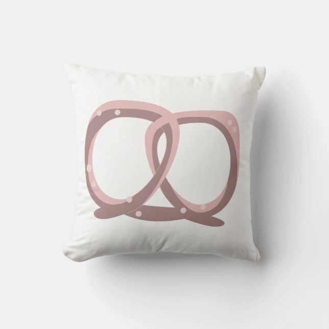 Drehung-Muster der Salzlösung Pink Kissen (Vorderseite)