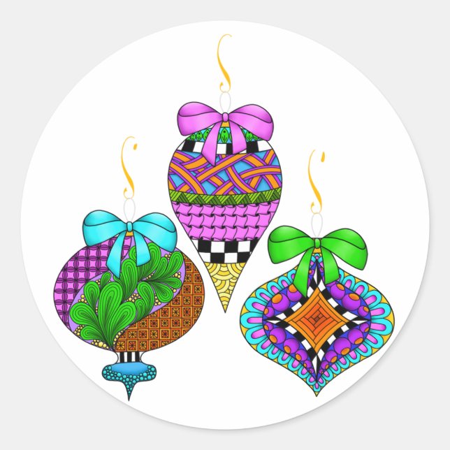 Drehung Runder Aufkleber (Vorderseite)