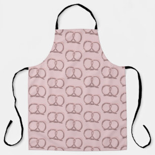 Drehung Salzen Bretzel Muster Pink Küche Schürze