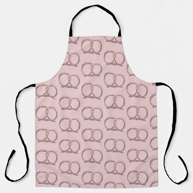 Drehung Salzen Bretzel Muster Pink Küche Schürze (Vorderseite)