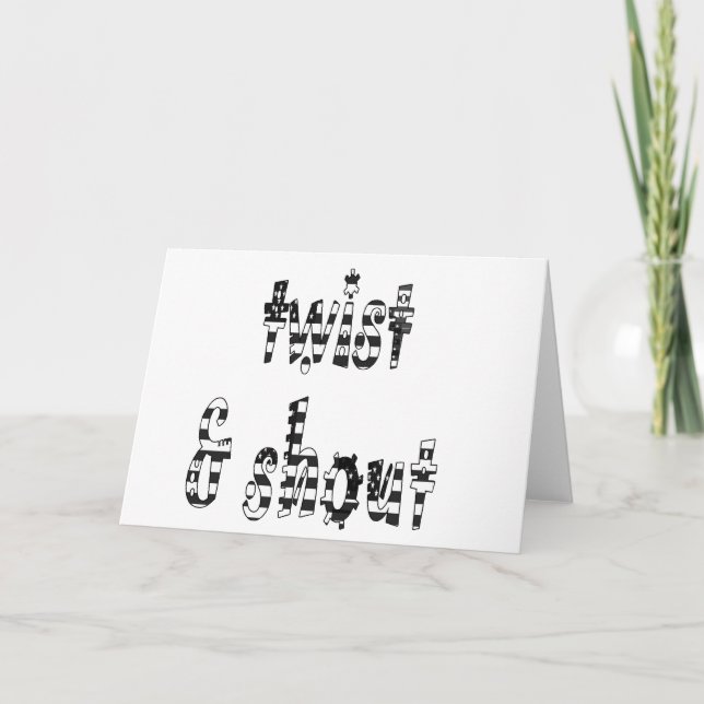 Drehung und Shout Karte (Vorderseite)