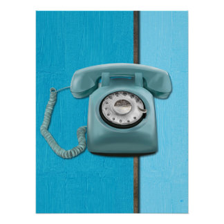 Drehwählscheibentelefon Poster