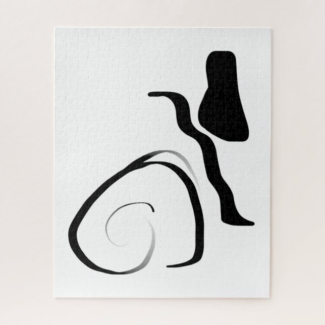 Drehzyklus: Abstrakt Schwarz/Weiß (Vertikal)