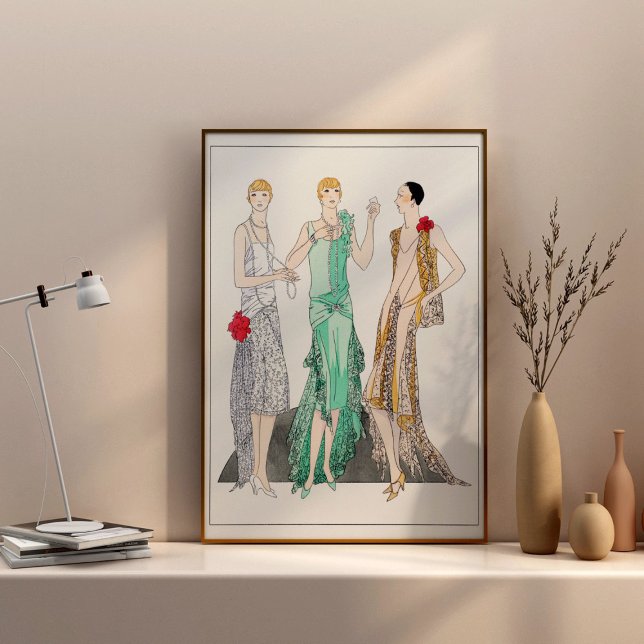 Drei Abend Kleider mit Spitze von Racine Poster (Von Creator hochgeladen)