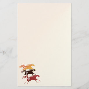 Drei alte Pferde 2STATIONERY Briefpapier