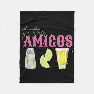 Drei Amigos Limones Salz Tequila Funny Cinco De Fleecedecke