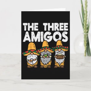 Drei Amigos Mexikanische Gnome Süß Cinco De Mayo F Karte