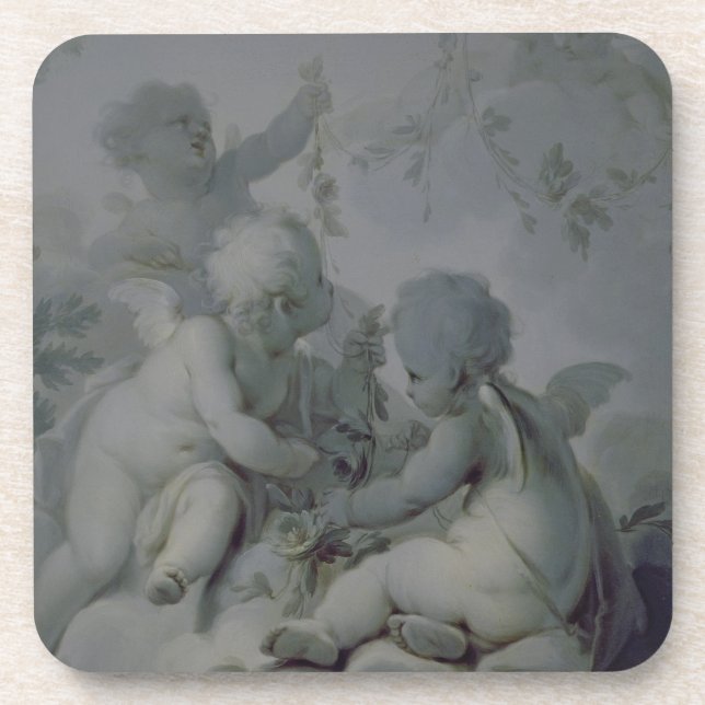 Drei Amoren, c.1775 Getränkeuntersetzer (Vorderseite)