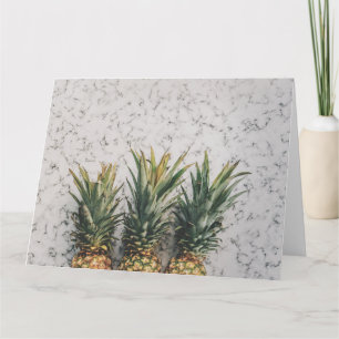 Drei Ananas auf der Marbella BIG Grußkarte Karte