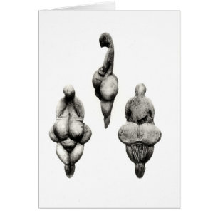 Drei Ansichten einer "Venus" Statuette