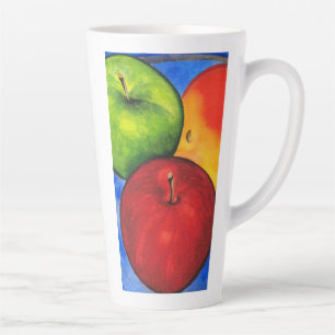 Drei Äpfel Milchtasse