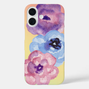 Drei Aquarellfarben auf Pastel Gradient iPhone 16 Hülle