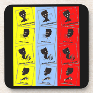 Drei Asse für Ace-Kombinationen der 1950er Jahre Untersetzer