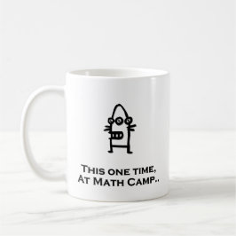 Drei Augen Bot dieses Mal im Mathe Camp Kaffeetasse