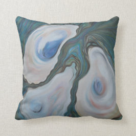 "Drei Austern" - Pillow 20" Quadrat Kissen