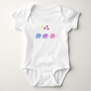 Drei Baby Elefanten Strampler