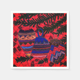 Drei Baubles Serviette