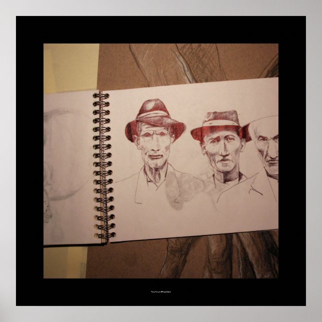 Drei Bauer Große Depression Poster (Vorne)