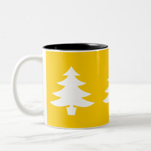 drei Bäume - golden Zweifarbige Tasse