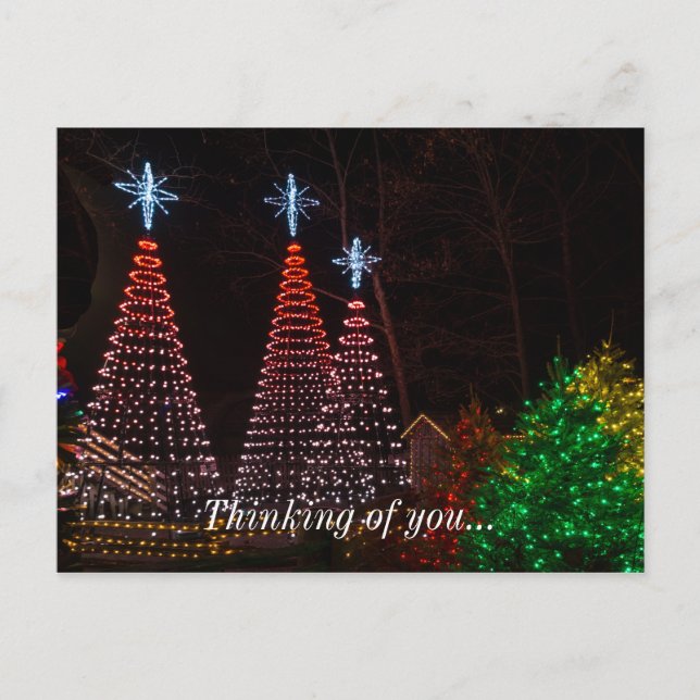 Drei Bäume in Midtown Postkarte (Vorderseite)