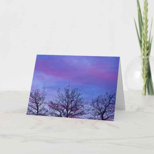 Drei Baumstämme Karte (Vorderseite)