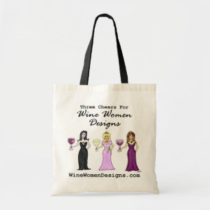 Drei Beifall für Wein-Frauen-Entwurfs-Tasche Tragetasche