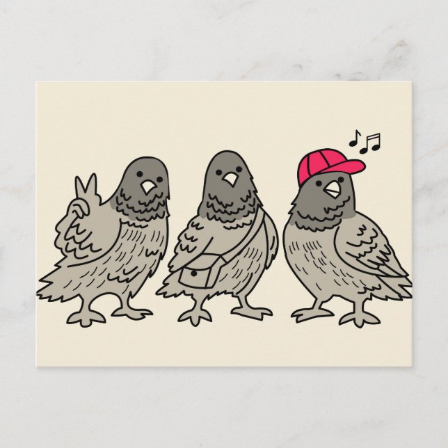 Drei beste Freunde Postkarte (Vorderseite)