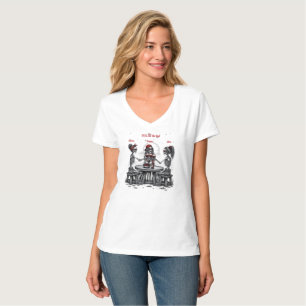 Drei beste Freunde Skelette T-Shirt