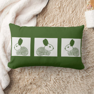 Drei bezaubernde Bunnies Lendenkissen