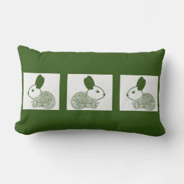 Drei bezaubernde Bunnies Lendenkissen