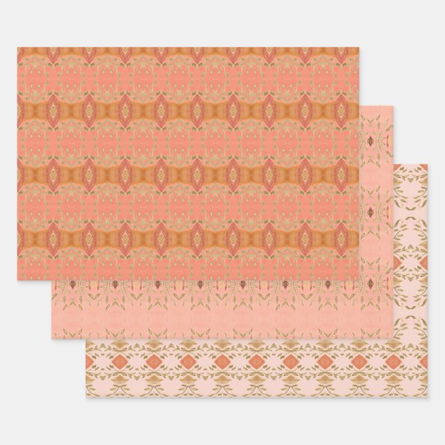 Drei Blatt Extravagante Geschenkwrap (Set)