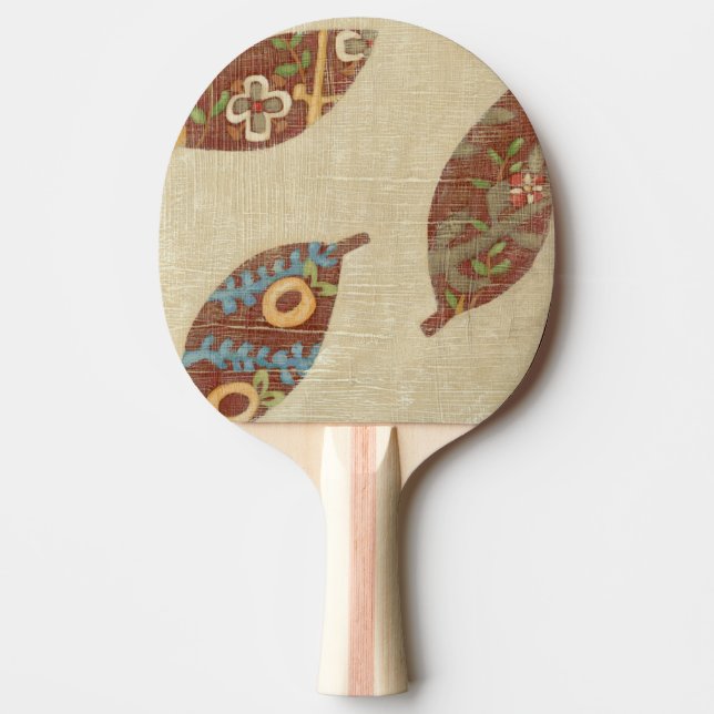 Drei Blätter zum Hintergrund von Texturtexturen Tischtennis Schläger (Vorderseite)