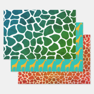 Drei Blätter zum Verpacken von Papier, MultiGiraff