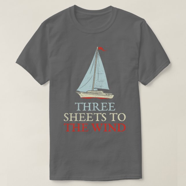 Drei Blätter zum Wind T-Shirt (Design vorne)
