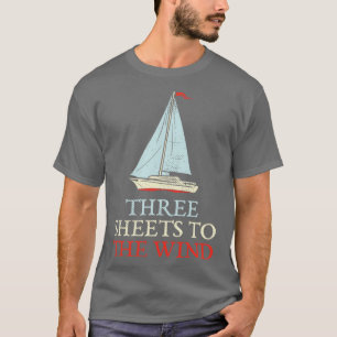 Drei Blätter zum Wind T-Shirt