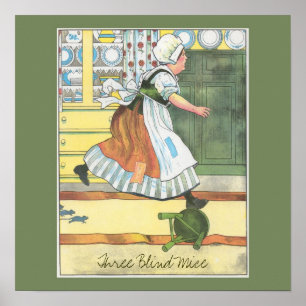 Drei Blinde Mäuse drucken Poster