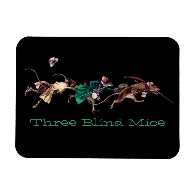 Drei Blinde Mäuse Magnet (Horizontal)