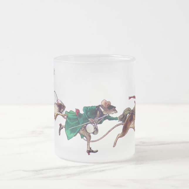 Drei Blinde Mäuse Mattglastasse (Mittel)
